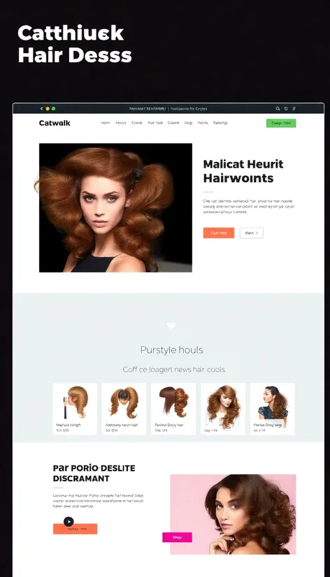 catwalk hair design website