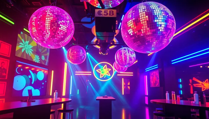 nightclub disco animated background