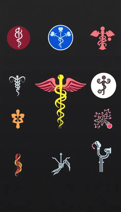 transparent background medical symbols