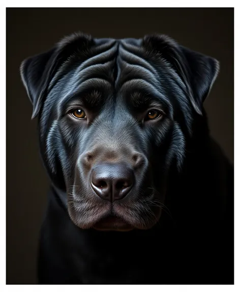 dog shar pei black