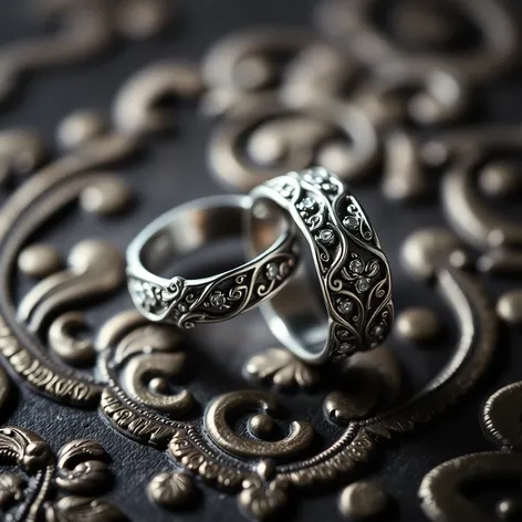 silver wedding rings