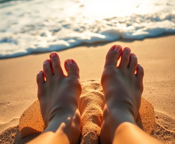 california beach feet