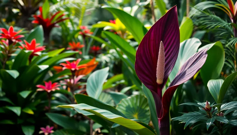 purple elephant ear plant