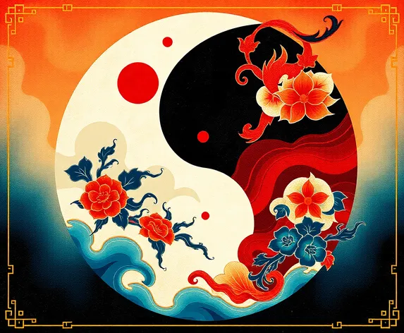 yin yang background