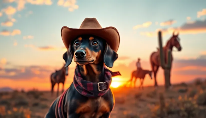 dachshund cowboy