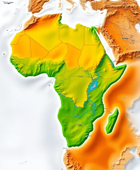 rivers in africa map