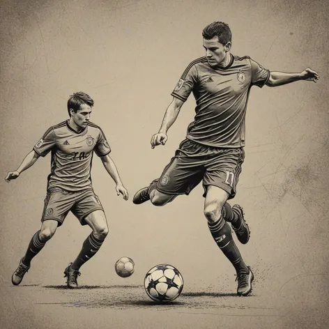 soccer drawing