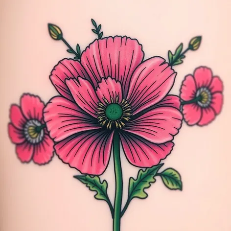 poppy tattoo