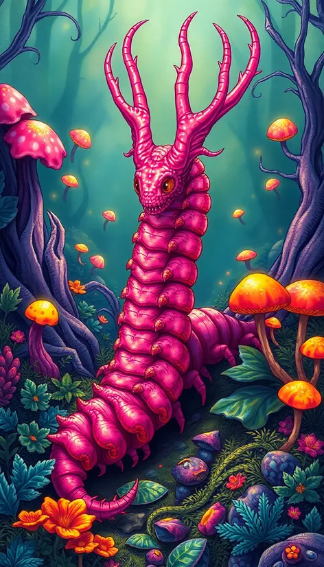 pink dragon millipede