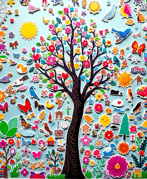 sticker wall tree