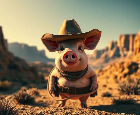 earl the cowboy pig