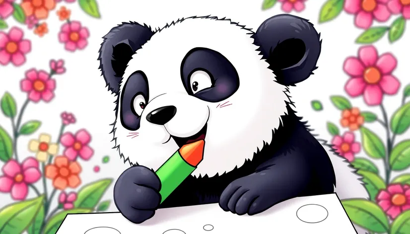 coloring sheets panda