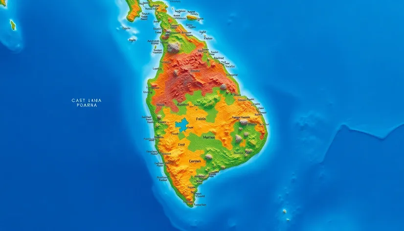 sri lanka south map