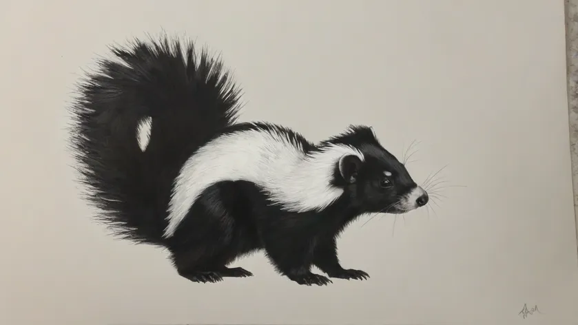 skunk drawing