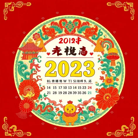 calendario chino 2023