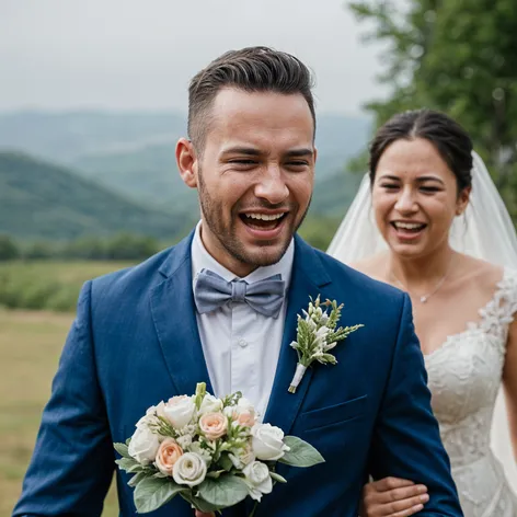 Groom getting emotional and