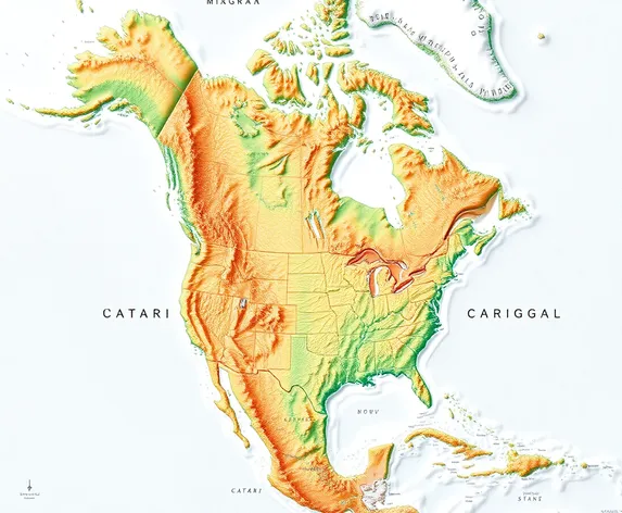 physical map of north