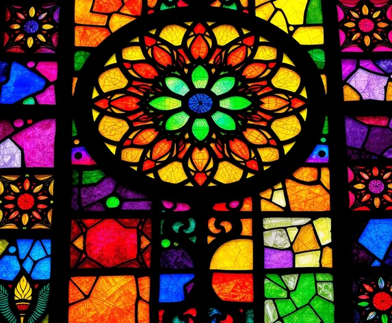 square stained glass patterns