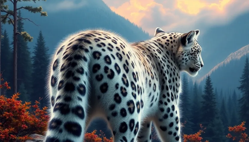 snow leopard tail