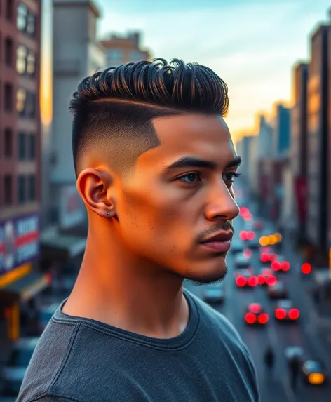 undercut haircut fade