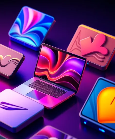 3d macbook icons