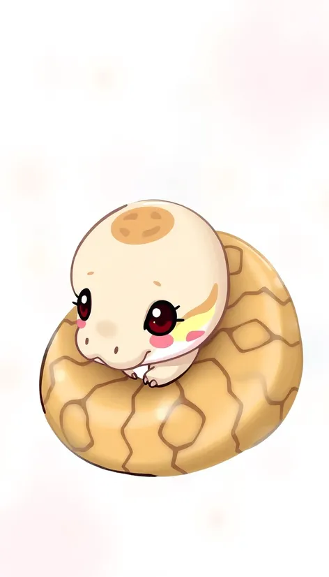 ball python chibi kawaii