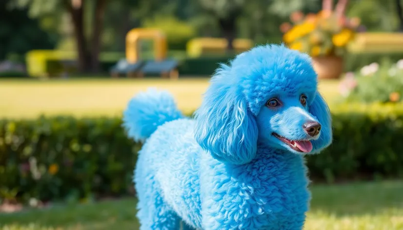 blue poodle