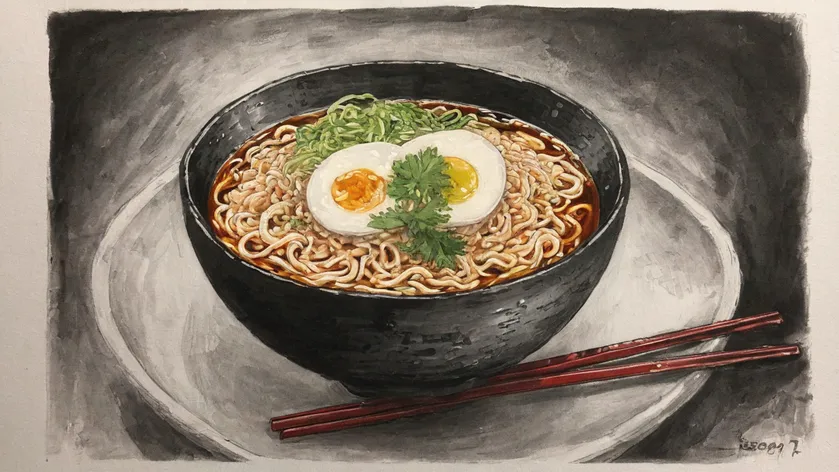 ramen drawing