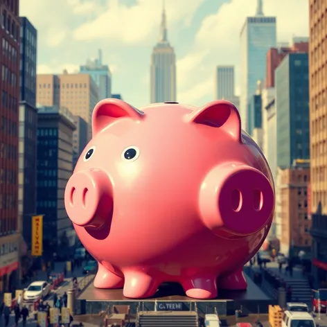 giant piggy bank