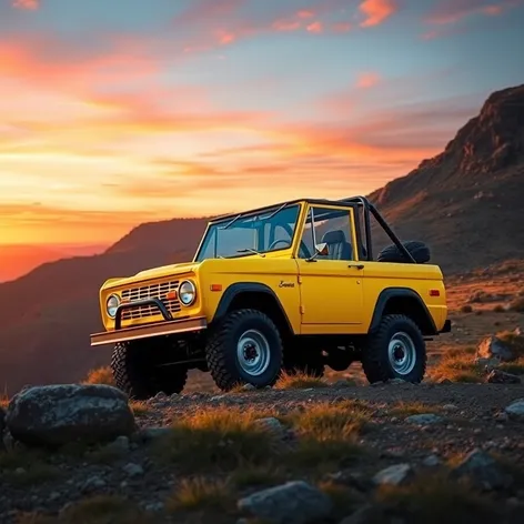 yellow bronco