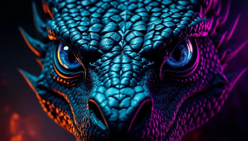 blue dragon eyes