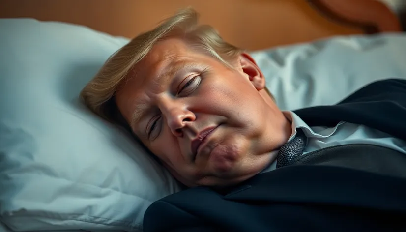 trump sleeping