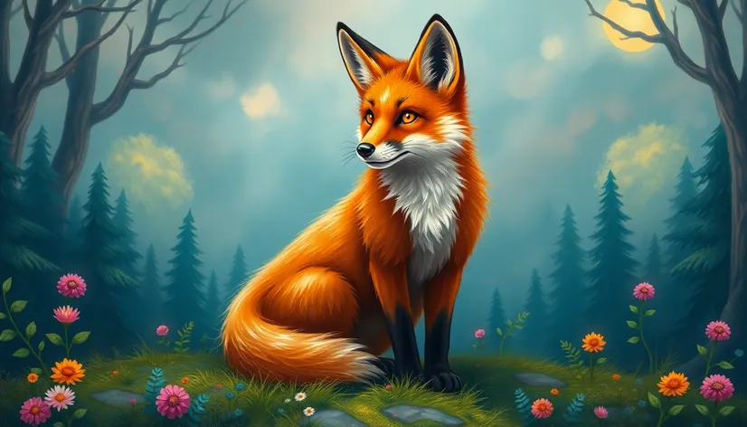 fox with 2 tails