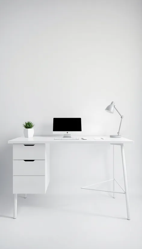 white color desk