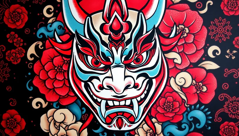 hannya mask tattoo