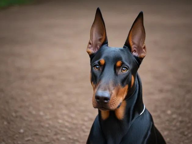 doberman with natural ears