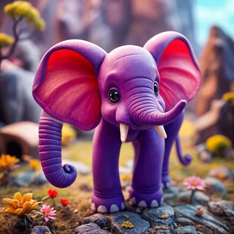 purple elephant