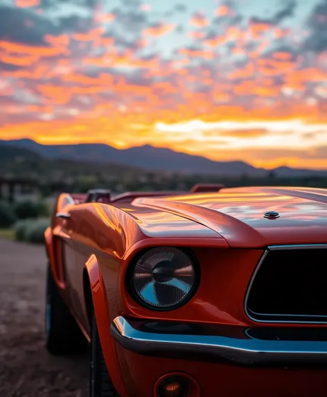 orange mustang