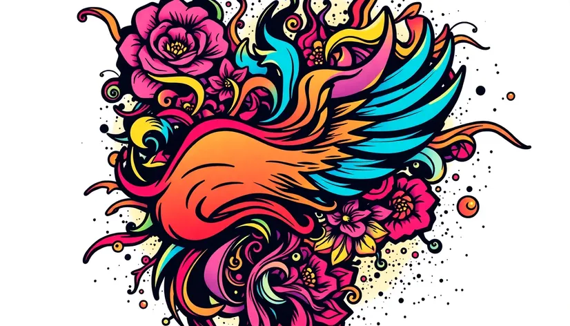 tattoo flash art vector