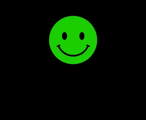 green smiley face minimal