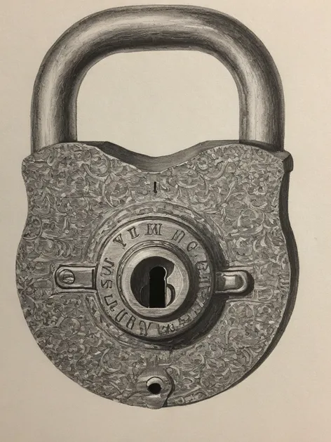 lock drawing