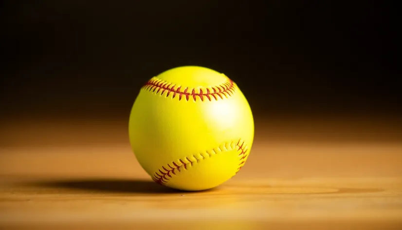 transparent yellow softball clipart