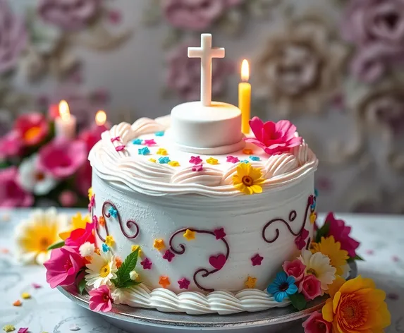 baptism cake