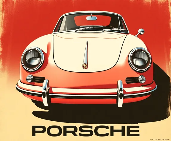 classic porsche poster