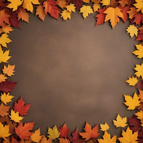 fall leaves border