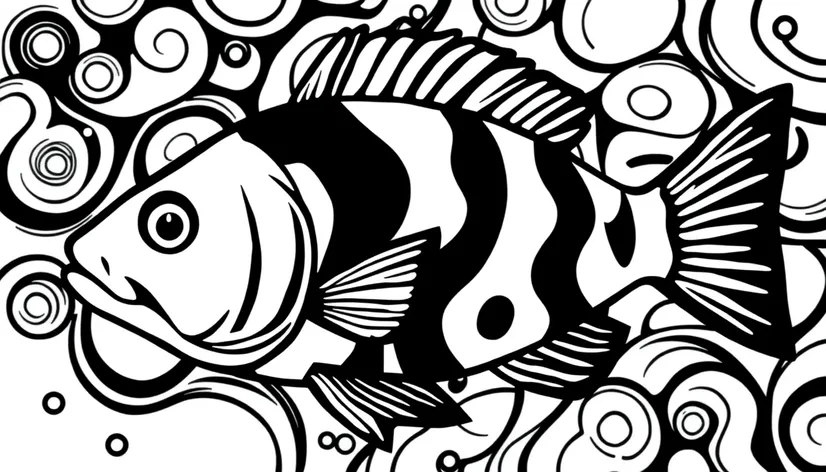 fish clip art black