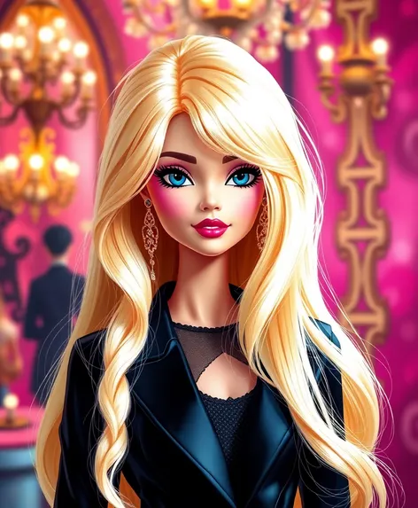 barbie long blonde hair