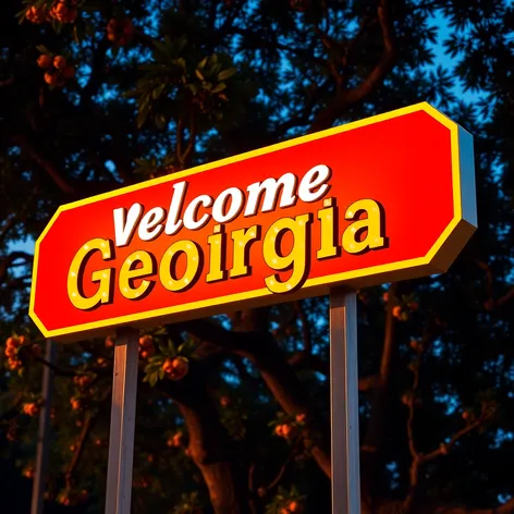 welcome to georgia sign