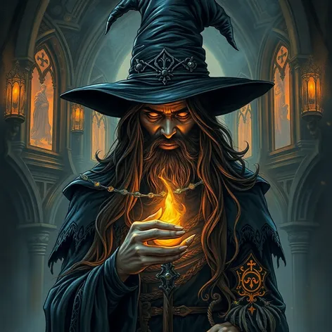 male witch art