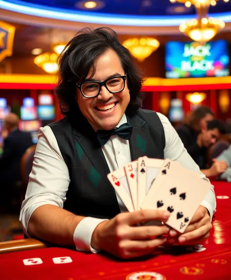 jack black playing blackjack